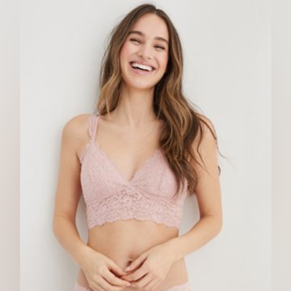 3 aerie lace bralettes